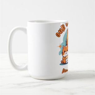"Unsere Katzenfamilie Pfoten & Liebe Kaffeetasse" Kaffeetasse