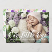 Unsere kleine Ankündigung der Geburt (Vorne/Hinten)