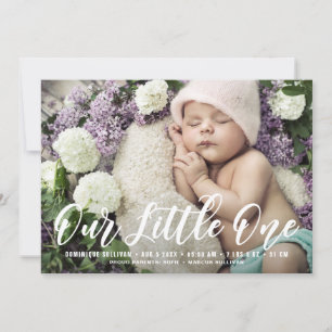 Unsere kleine Ankündigung der Geburt