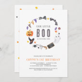 Unsere kleine Bank macht eins, Kinder 1. Geburtsta Einladung (Vorne/Hinten)