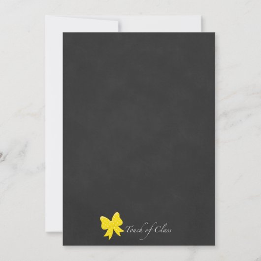 Unsere kleine Biene Einladung (Rückseite)