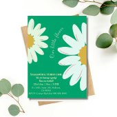 Unsere kleine Blume verwandelt einen Blumenjade-Ge Einladung