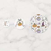 Unsere kleine Boo fast gerade wegen Halloween Baby Konfetti (Rückseiten)