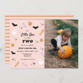 Unsere kleine Boo Halloween-Einladung Einladung (Vorne/Hinten)
