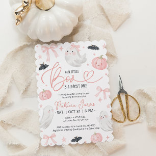 Unsere kleine Boo kommt bald Mädchen Baby Shower Einladung