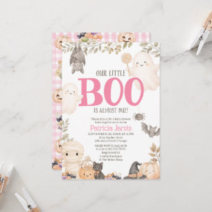 Unsere kleine Boo kommt bald Mädchen Baby Shower Einladung