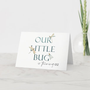 Unsere kleine Bug Blue Dragonfly jeden Geburtstag Dankeskarte