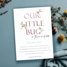 Unsere kleine Bug Pink Dragonfly jedes Alter Gebur