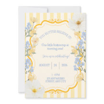 Unsere kleine Butterblume Geburtstagseinladung 