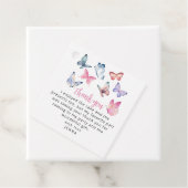 Unsere kleine Butterfly-Foto-Geburtstagsparty Geschenkanhänger (Beispiel)