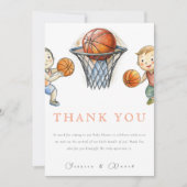 Unsere kleine Champ Basketball Basketball Basketba Dankeskarte (Vorderseite)