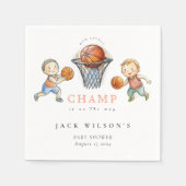Unsere kleine Champ Basketball Basketball Basketba Serviette (Vorderseite)
