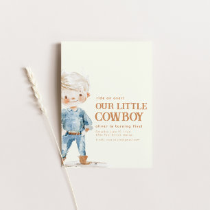 Unsere kleine Cowboy-Geburtstagsparty lädt ein Einladung