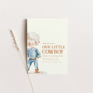 Unsere kleine Cowboy-Geburtstagsparty lädt ein Einladung