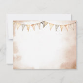 Unsere kleine Cowboy Wild West Babydusche Dankeskarte (Rückseite)