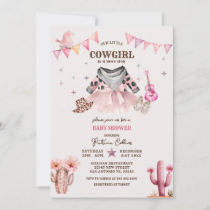 Unsere kleine Cowgirl Western Babydusche Einladung