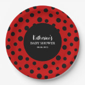 Unsere kleine Dame ist auf dem Weg, wie Mädchen Du Pappteller (Vorderseite)