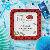 Unsere kleine Dame ist auf dem Weg, wie Mädchen Du Pappteller (Party)