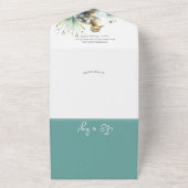 Unsere kleine Duckling Watercolor Babydusche All In One Einladung (Außenbereich)