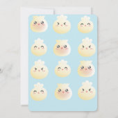 Unsere kleine Dumpling ist fast hier Baby Dusche I Einladung (Rückseite)