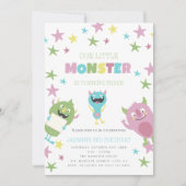 Unsere kleine Einladung zum Geburtstag eines Monst (Vorderseite)