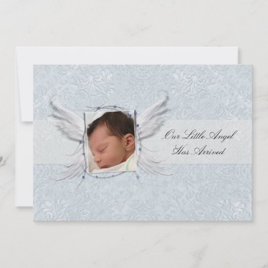 Unsere kleine Engel Wings Birne Ankündigung (Vorderseite)