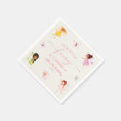 Unsere kleine Fairy-verzauberte Geburtstagsparty Serviette (Ecke)