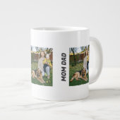 Unsere kleine Familie (Paws inklusive)" Spezialitä Jumbo-Tasse (Vorderseite Rechts)
