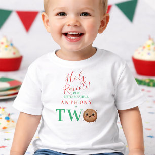 Unsere kleine Fleischkugel ist zwei zweite Geburts Kleinkind T-shirt