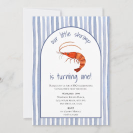 Unsere kleine Garnele verwandelt eine Wasserfarbe Einladung