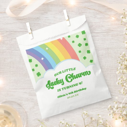 Unsere kleine glückliche Charm Rainbow Birthday Pa Geschenktütchen (Ausgeschnitten)