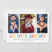 UNSERE KLEINE GRADUATE FOTO COLLAGE ANKÜNDIGUNG (Vorderseite)