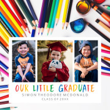 UNSERE KLEINE GRADUATE FOTO COLLAGE GRAD INVITATIO