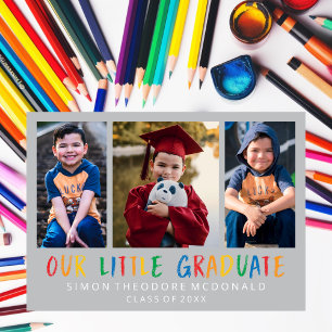 UNSERE KLEINE GRADUATE FOTO COLLAGE GRAD INVITATIO EINLADUNG
