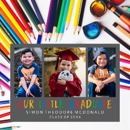 UNSERE KLEINE GRADUATE FOTO COLLAGE GRAD INVITATIO EINLADUNG