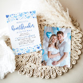 Unsere kleine Herzschutzbrille Blue Valentine Baby Einladung