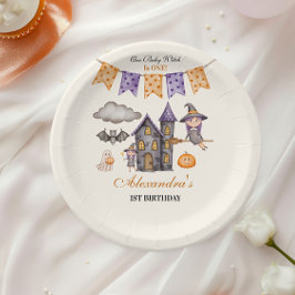 Unsere kleine Hexe dreht sich eins Pappteller