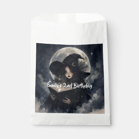 unsere kleine Hexe wird 2 ||  Geschenktütchen (Vorderseite)