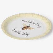 Unsere kleine Honey Baby Dusche Pappteller (Schrägansicht)