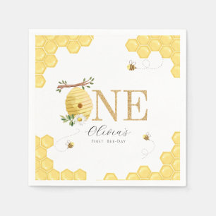 Unsere kleine Honigbiene 1. Bienentag Serviette