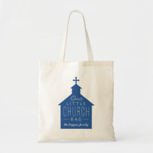 Unsere kleine Kirchentasche niedliche blaue Tasche