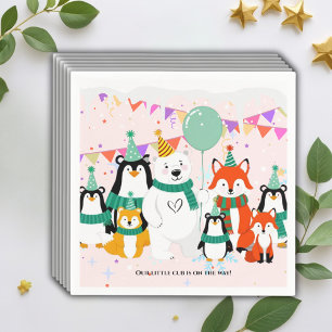 Unsere kleine Kleinigkeit Babydusche für Arktis Serviette