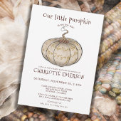 Unsere kleine Kürbis auf dem Weg zur Babydusche Einladung