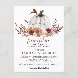 Unsere kleine Kürbis auf die Kinderdusche Postkart Postkarte