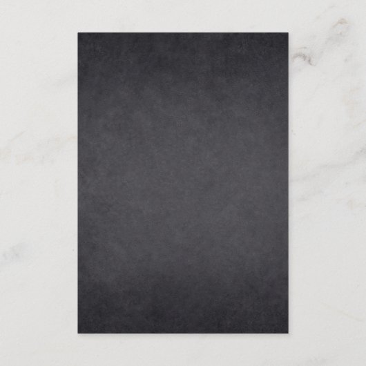 Unsere kleine Liebe Bug Chalkboard Babydusche Begleitkarte (Rückseite)