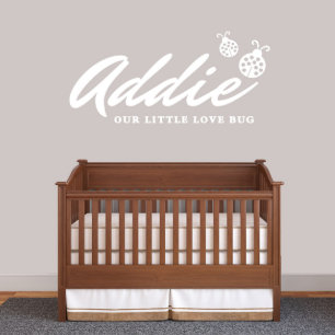 Unsere kleine Liebe Bug Kid's Name Large Wall Deca