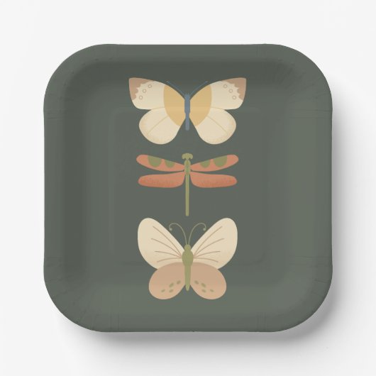 Unsere kleine Liebe Bug Süsse Bug Paper Plate Pappteller (Vorderseite)