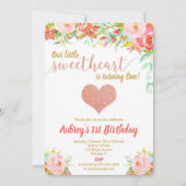 Unsere kleine Lieblingsgeburt Valentinstag Geburts Einladung (Vorderseite)