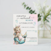 Unsere kleine Meerjungfrau zum Geburtstag (Stehend Vorderseite)