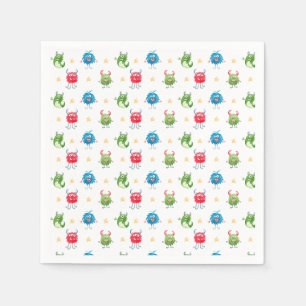 Unsere kleine Monster-Geburtstagsfeier Serviette
